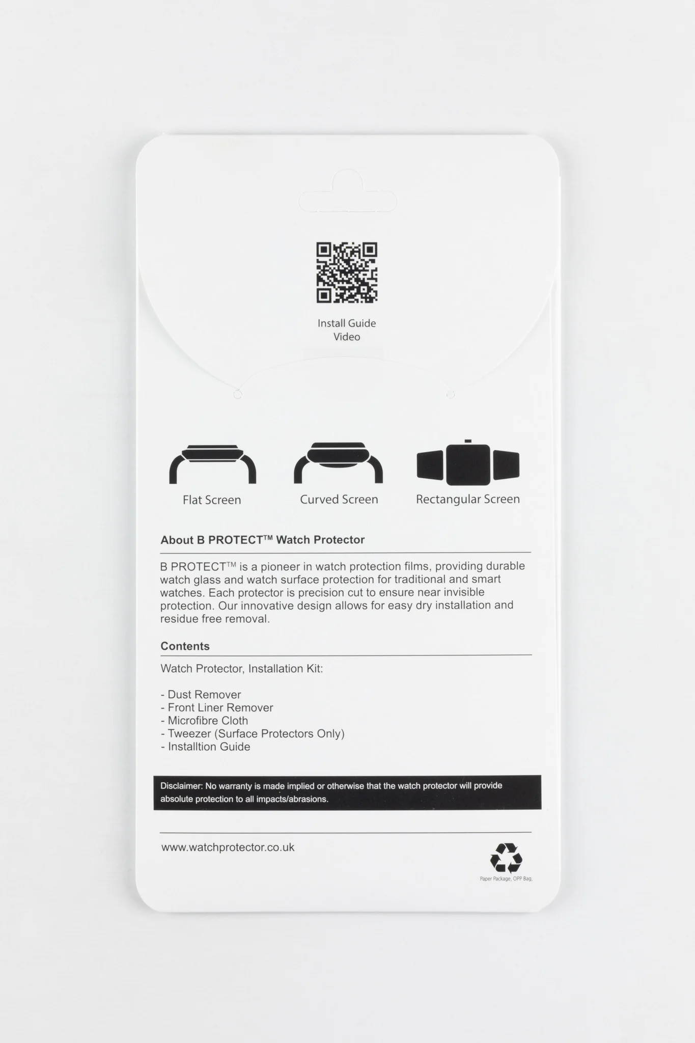 B PROTECT Premium Watch Glass Protection Film for CURVED Watch Glass - Image 2