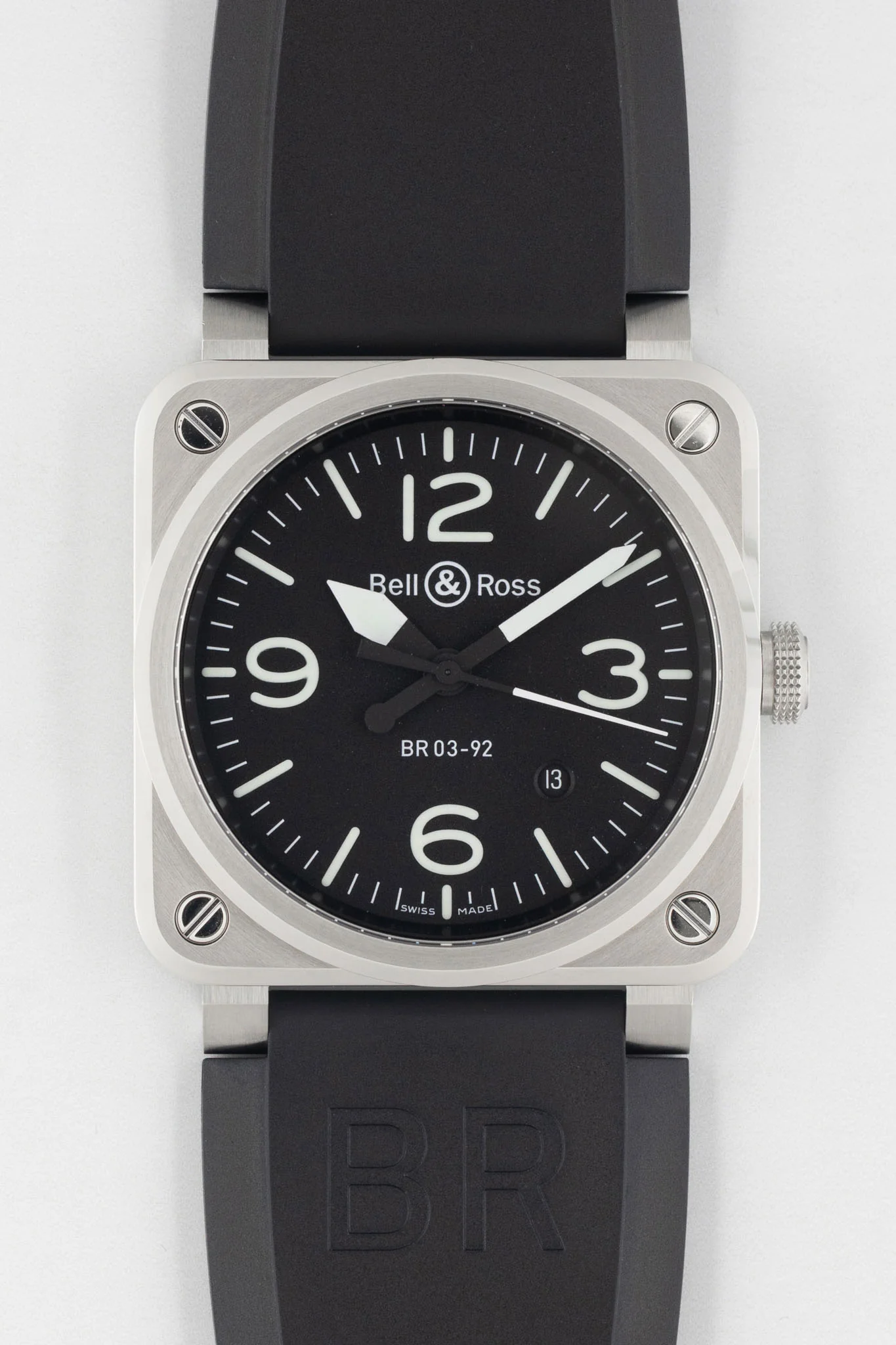 BELL & ROSS BR 03-92-BLC Black Steel 42mm Automatic Watch - Black Dial
