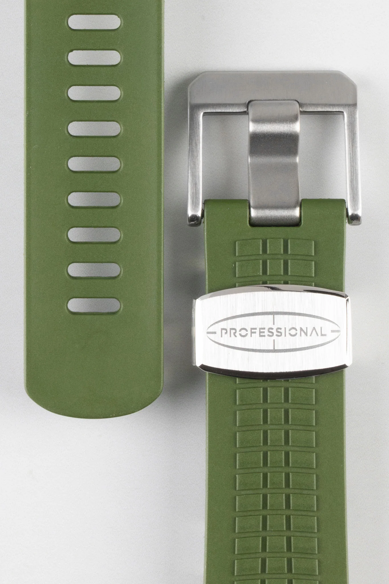 CRAFTER BLUE CB11 'Aquanaut' Rubber Watch Strap for Seiko SKX Series – GREEN - Image 3