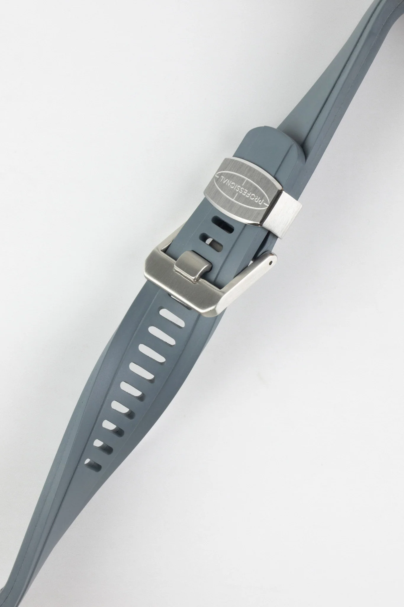 CRAFTER BLUE CB10 Rubber Watch Strap for Seiko SKX Series – GREY with Rubber & Steel Keepers - Image 4