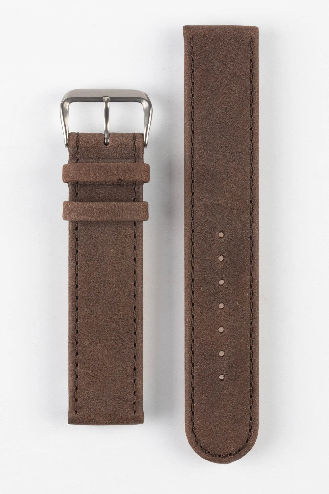 Di-Modell NATURAL Anti-Allergic Leather Watch Strap in BROWN - Image 6