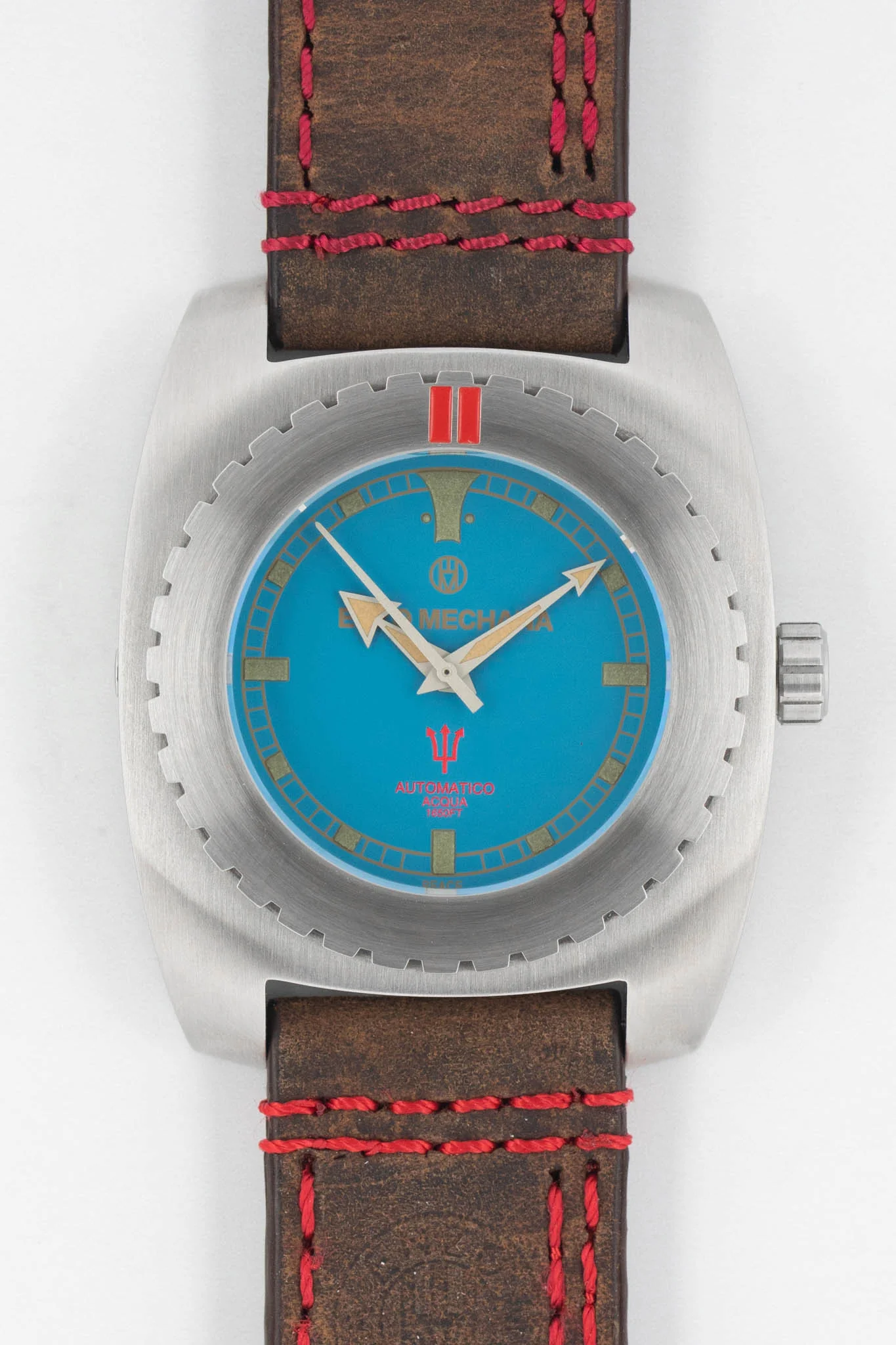 Enzo Mechana ACQUA 500m Peace Collection Automatic Watch - BLUE Dial (Lumed)