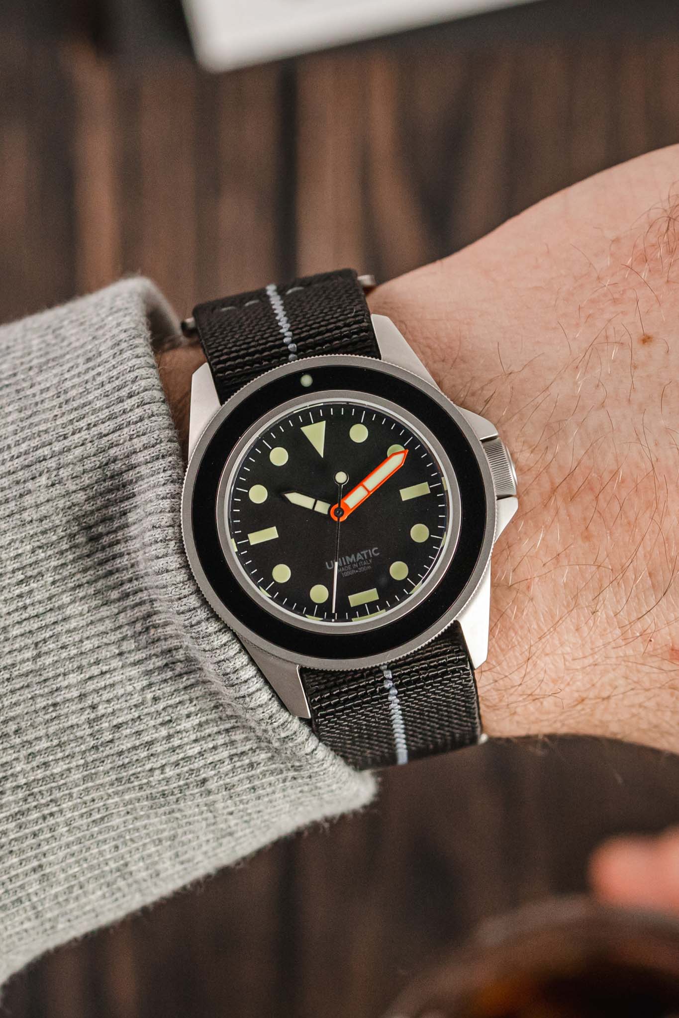 Erika's Originals BLACK OPS MN™ Strap with GREY Centerline - BRUSHED Hardware - Image 2