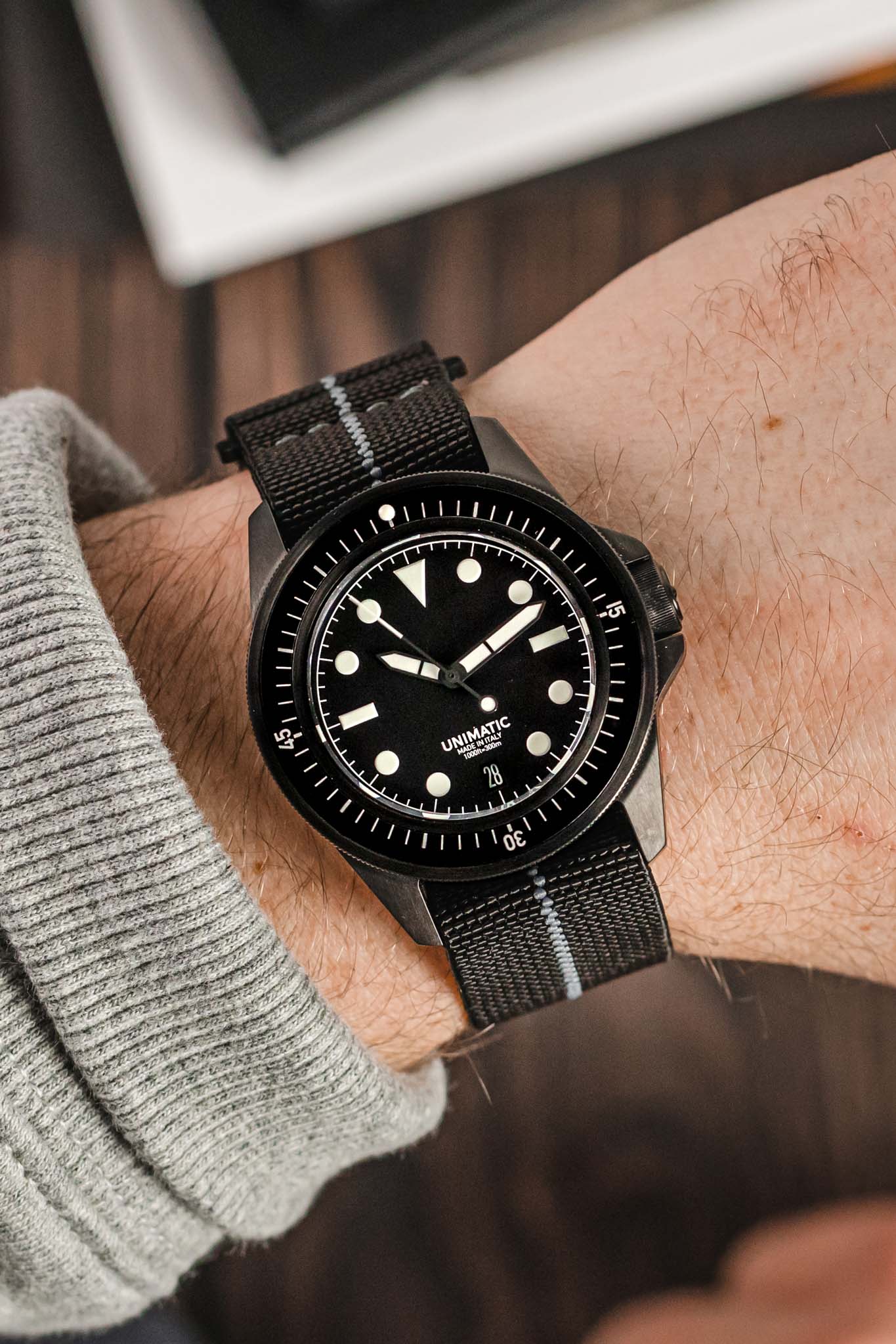 Erika's Originals BLACK OPS MN™ Strap with GREY Centerline - BLACK Hardware - Image 2