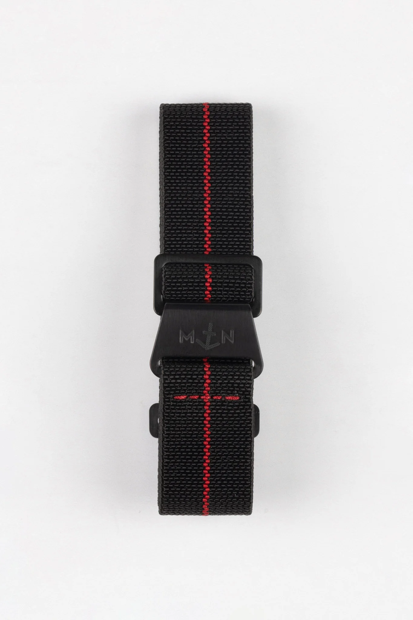 Erika's Originals BLACK OPS MN™ Strap with RED Centerline - BLACK Hardware