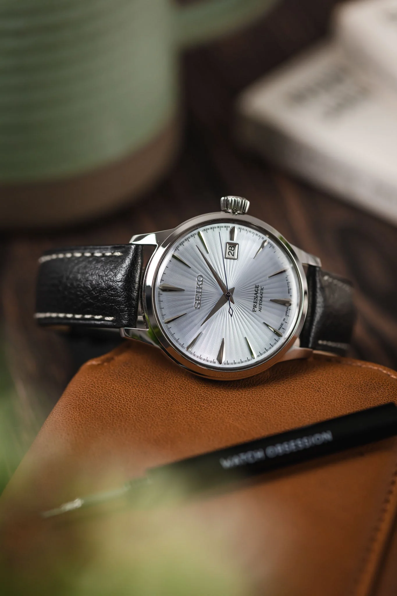 Hirsch BOSTON Buffalo Watch Strap in BLACK - Image 4