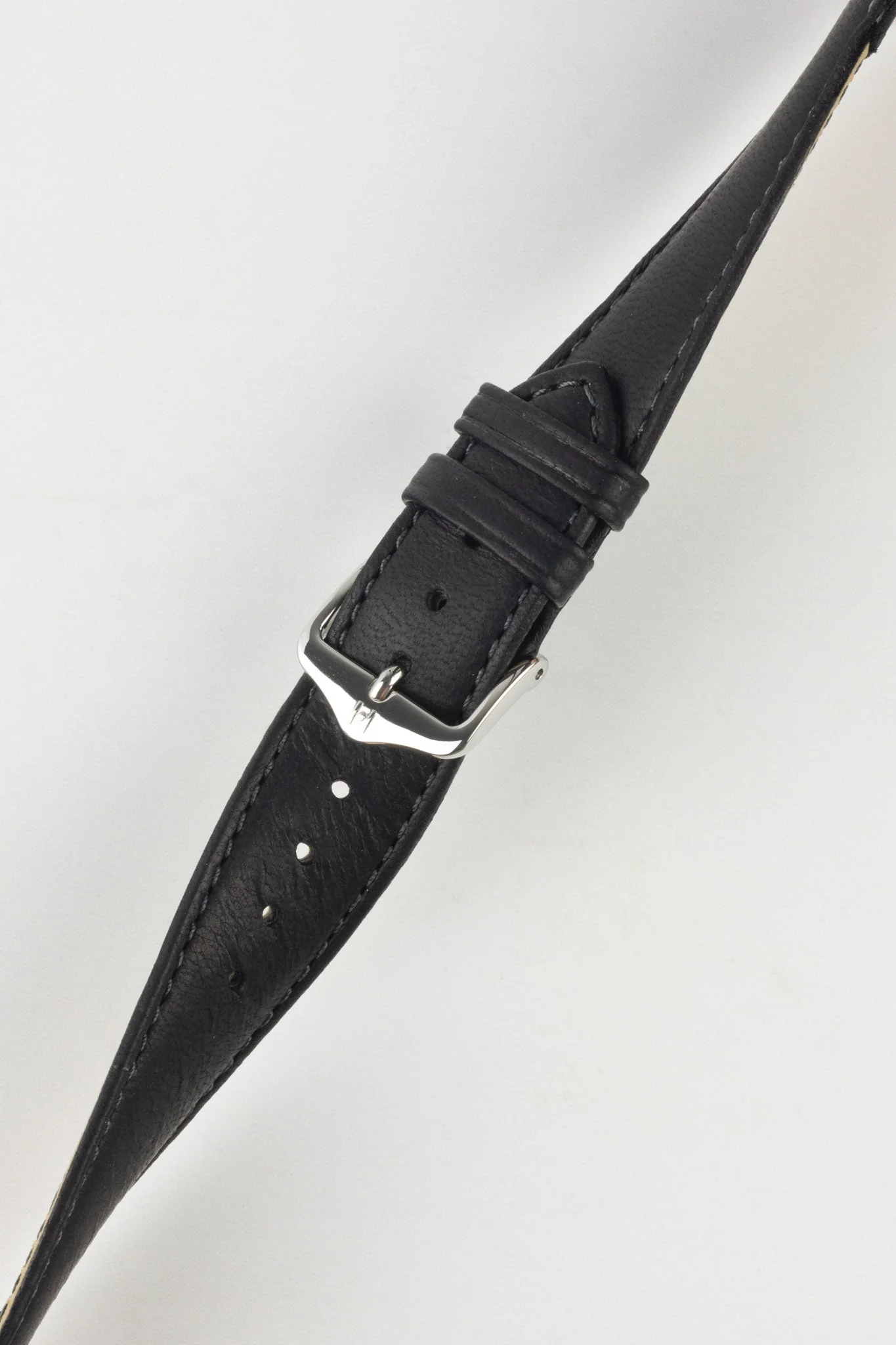 Hirsch MERINO Nappa Leather Watch Strap in BLACK - Image 5