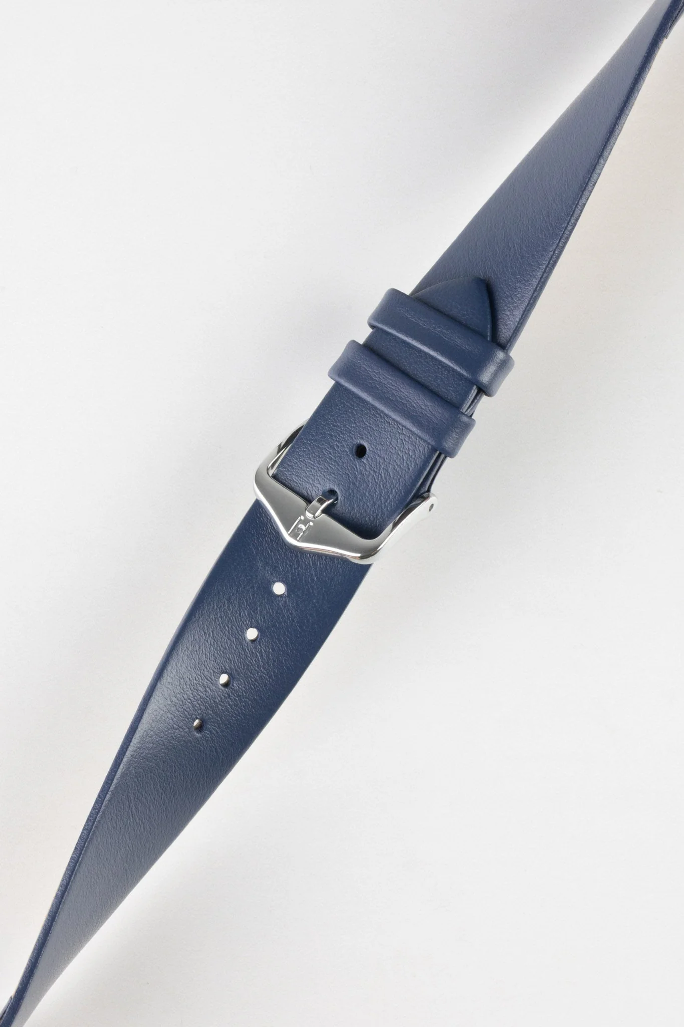 Hirsch TORONTO Quick-Release Fine-Grained Leather Watch Strap in BLUE - Image 5