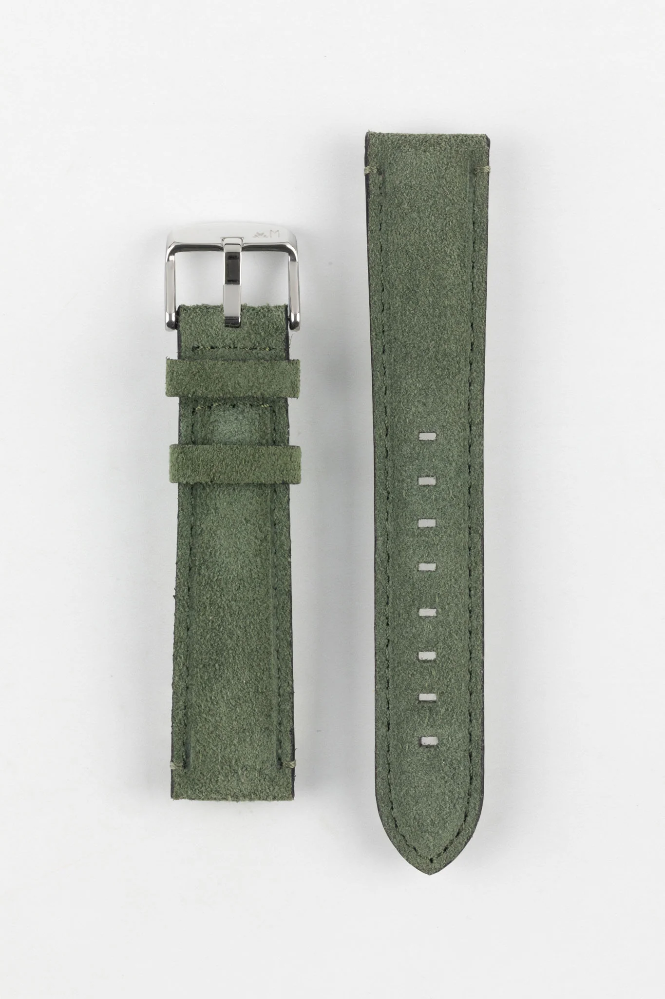 Morellato SCHUMANN Suede Watch Strap - GREEN