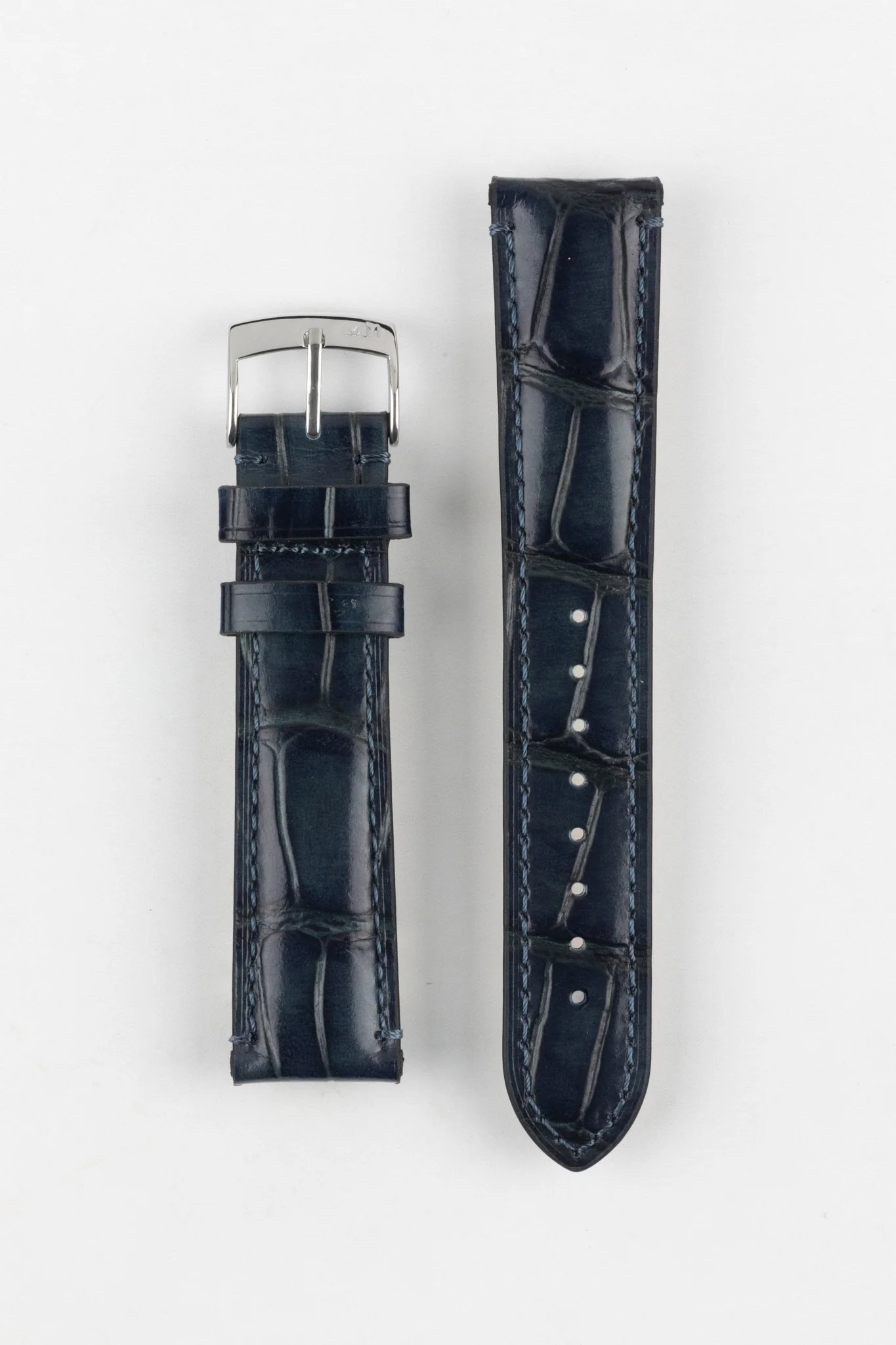 Morellato TIEPOLO Alligator Embossed Watch Strap - BLUE