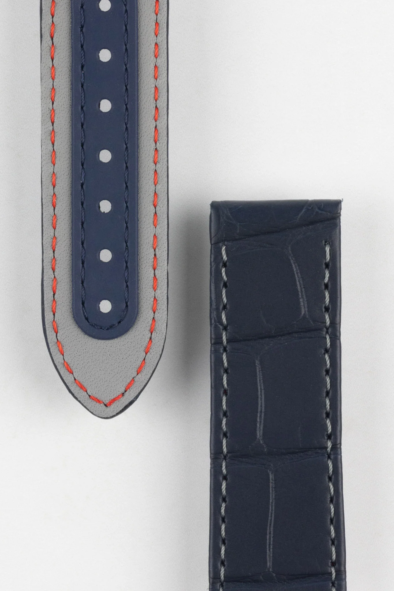 OMEGA CUZ007281 Speedmaster 'Blue Side of The Moon' 21mm Alligator Deployment Strap - BLUE - Image 2