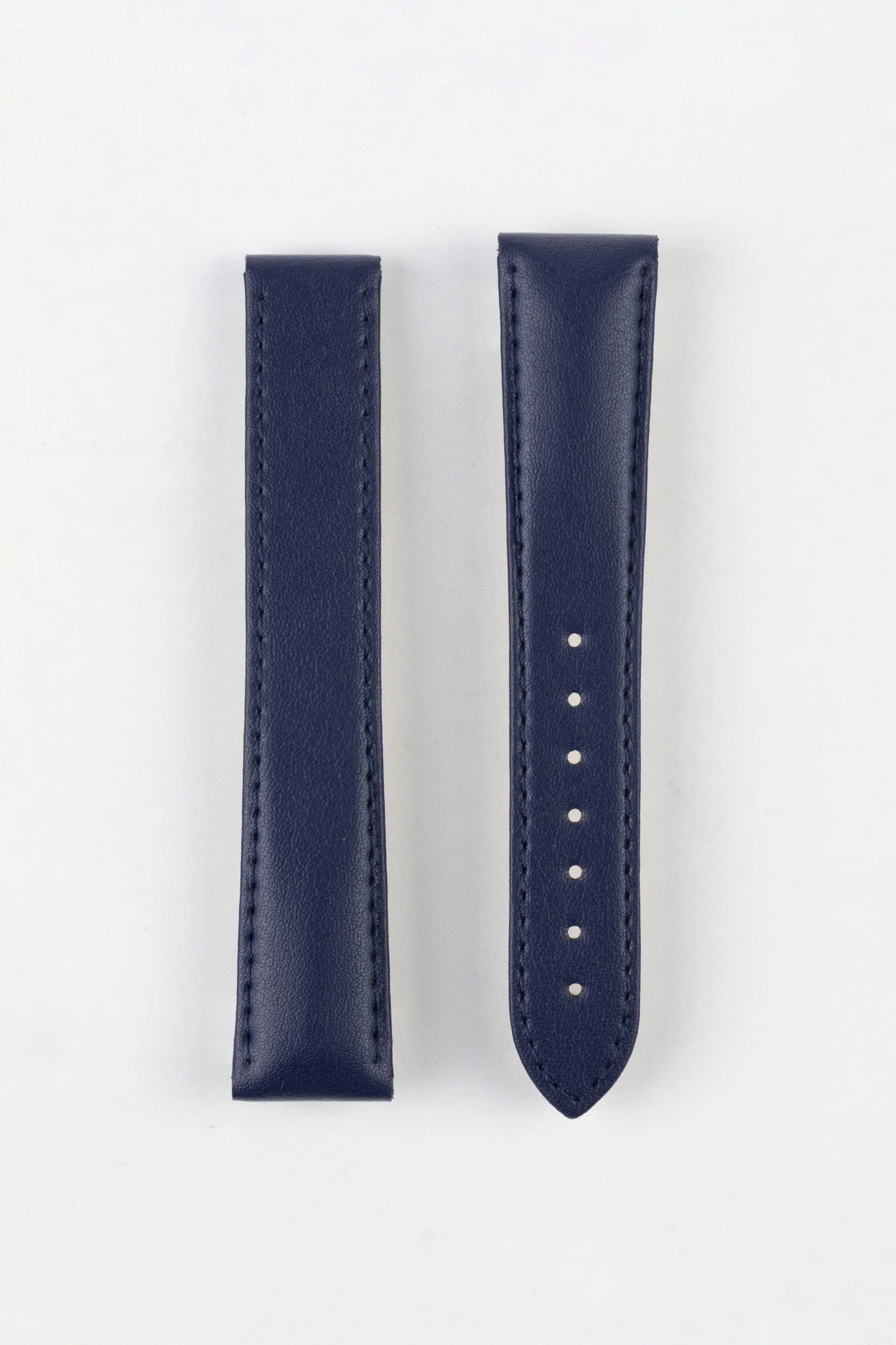 OMEGA Z017134 Vegan Faux-Leather Deployment Watch Strap in BLUE