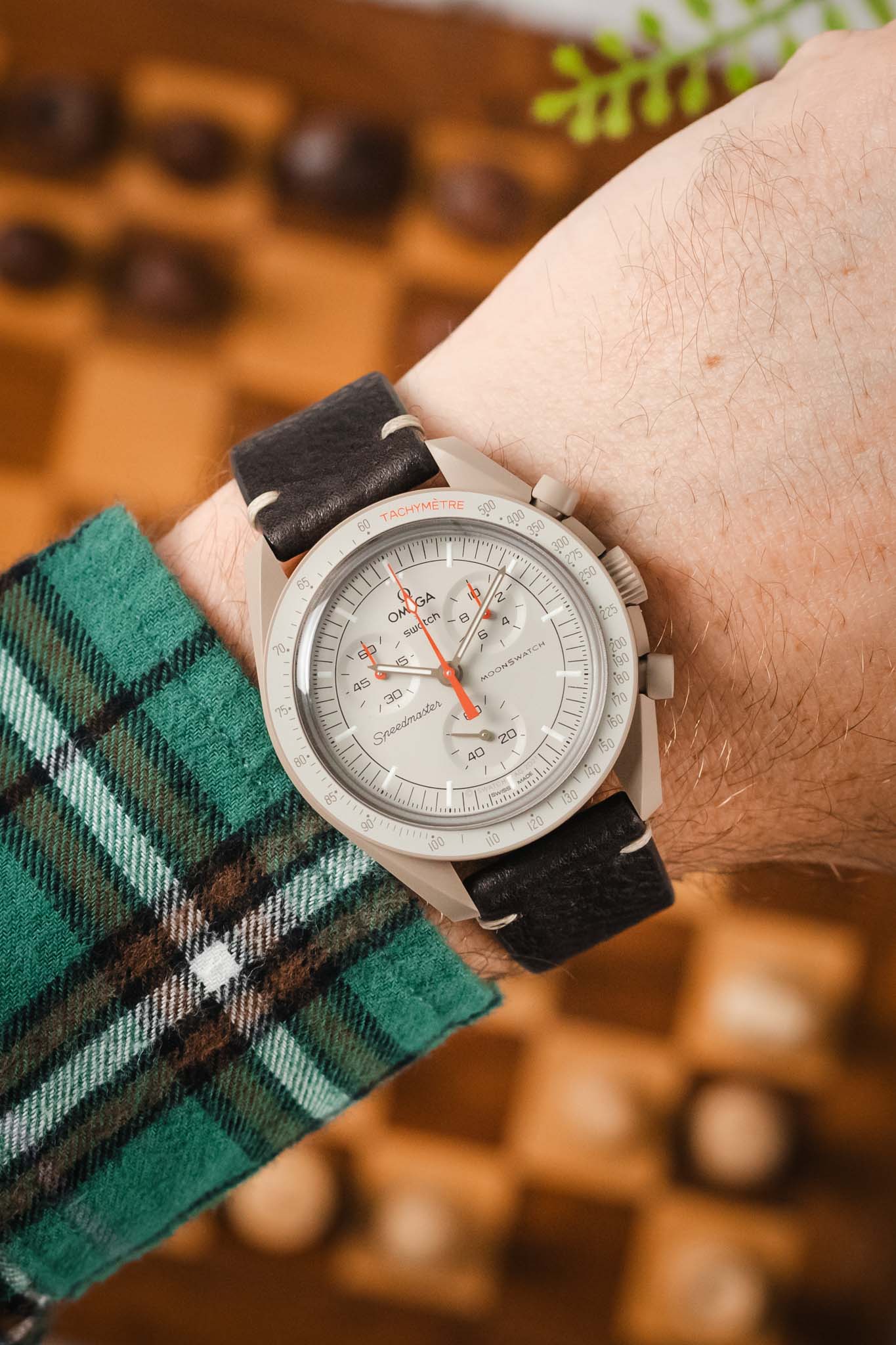 RIOS1931 INZELL Retro Organic Leather Watch Strap in MOCHA - Image 2