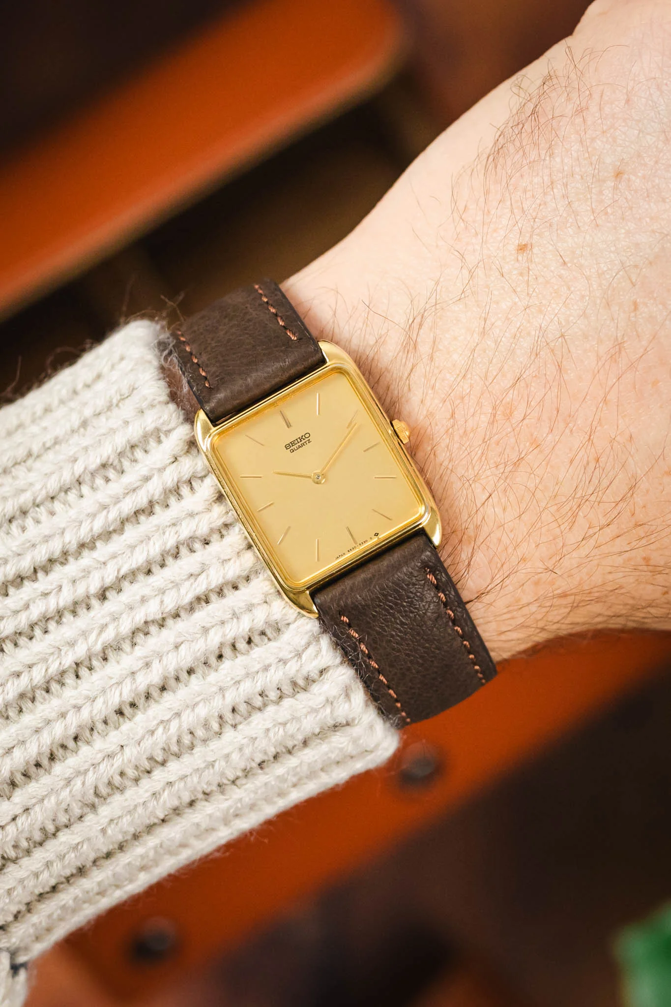 RIOS1931 TOBACCO Genuine Pigskin Leather Watch Strap in MOCHA - Image 2