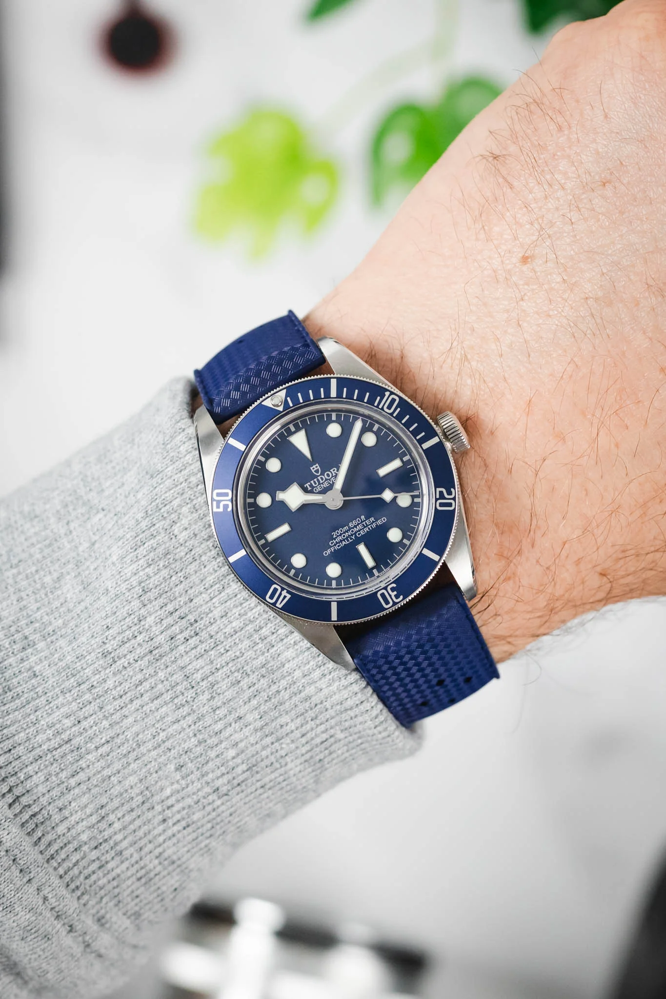 TROPIC® Dive Watch Strap in NAVY BLUE - Image 2